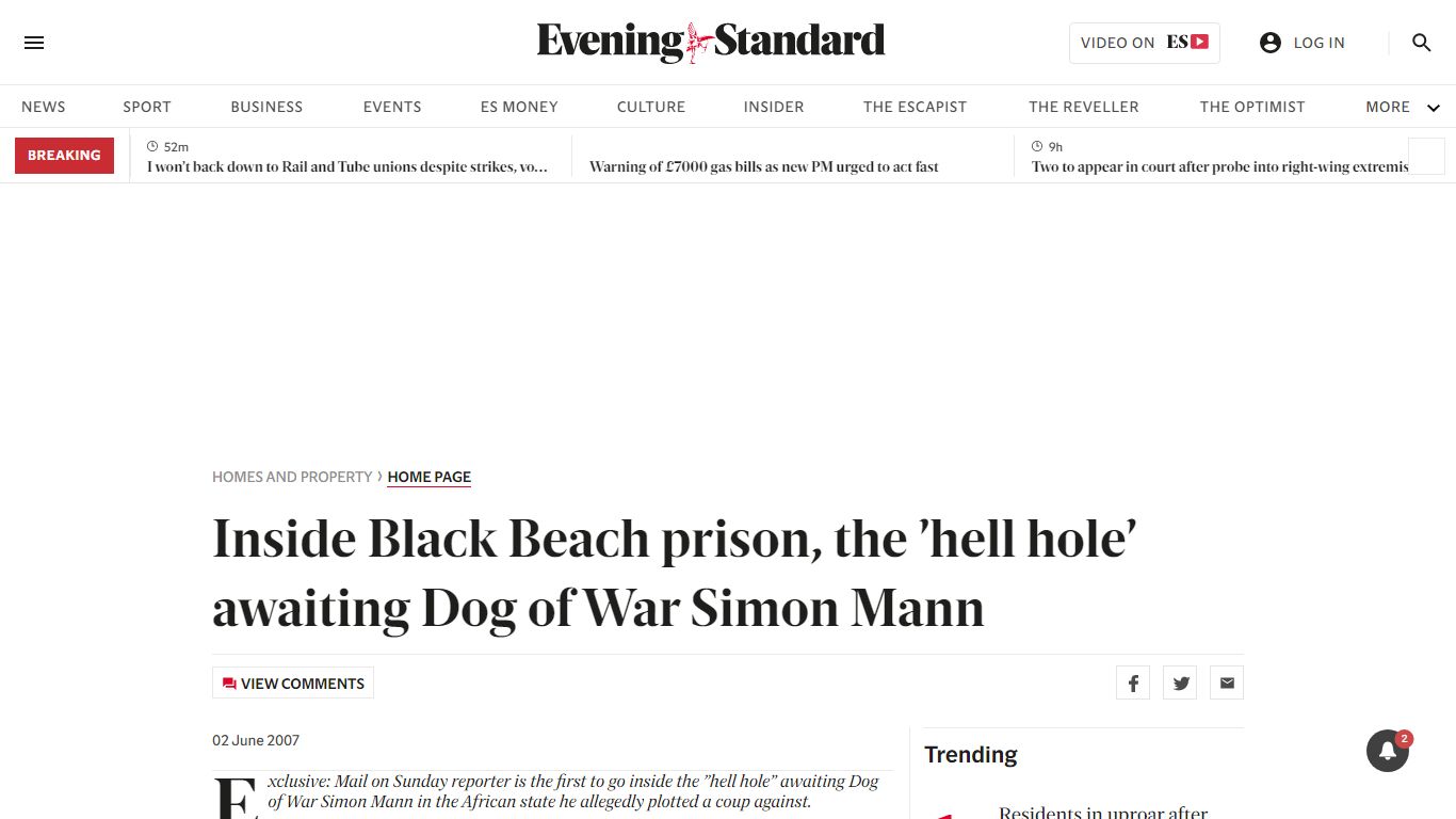 Inside Black Beach prison, the 'hell hole' awaiting Dog of War Simon ...